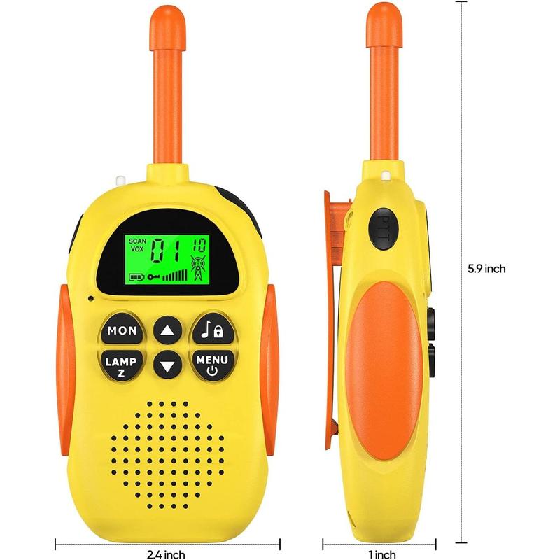 Walkie Talkies for Kids Rechargeable 3 Pack Kids Walkie Talkies, Long Range 22 Channels 2 Way Radio Kids Birthday Toy Gift for 3-12 Year Old Boys Girls Outdoor Adventures Camping Hiking