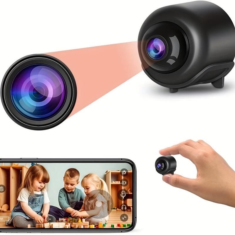 security cameras for home 2.4G WiFi Mini Camera, Remote Monitor Room Nanny Cam with Motion Detection, Night Vision, and APP Control