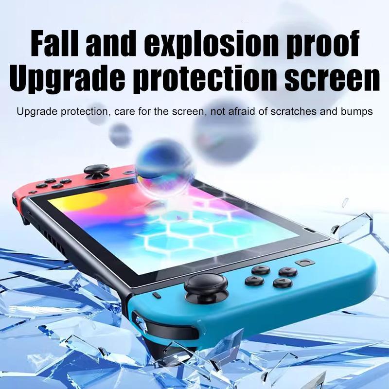 Tempered Glass Screen Protector for Switch Game Console, High Definition Screen Protector, Game Machine Screen Protector for Nintendo Switch Switch Lite Switch OLED