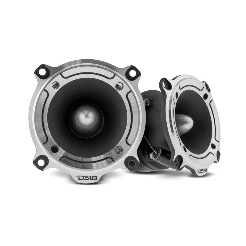 DS18 PRO-TW220 - 3” PRO Aluminum Super Bullet Tweeter - 240 Watts with Built in Crossover for High Frequency Audio - Speakers