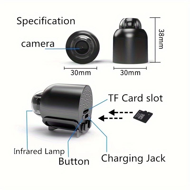 security cameras for home 2.4G WiFi Mini Camera, Remote Monitor Room Nanny Cam with Motion Detection, Night Vision, and APP Control