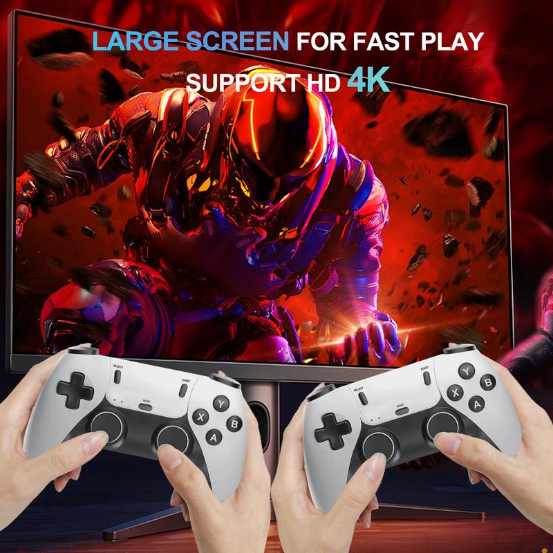 4K Retro Game Stick – 40,000+ Games, 40+ Emulators, Plug & Play Console with 2.4G Wireless Controllers and 4K HDMI Output