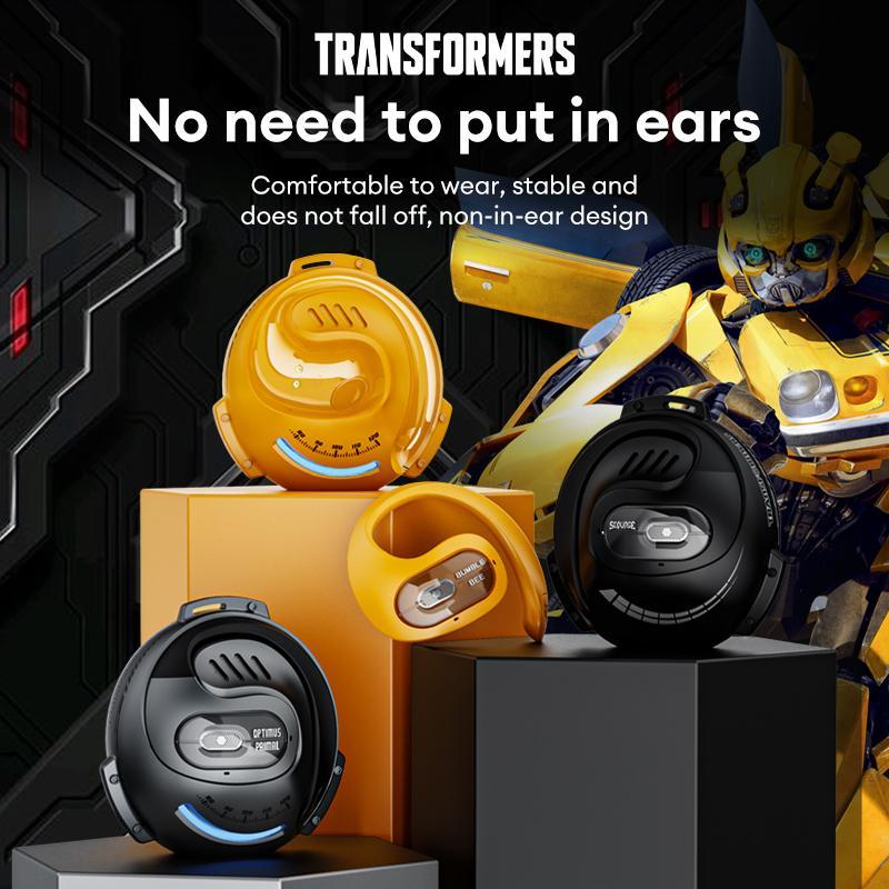 Transformers In-ear Design Wireless Audio Earphone, Low Latency Headphones with Hanging Ears, Gaming Earbuds for Men & Women, 360 Degree Surround Sound Bluetooth-compatible Headset for Outdoor Experience