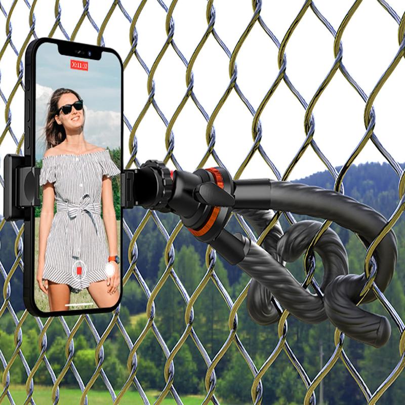 Multifunctional Phone & Camera Tripod, Portable Selfie Stick with Phone Holder, Phone Live Streaming Tripod for DSLR Camera