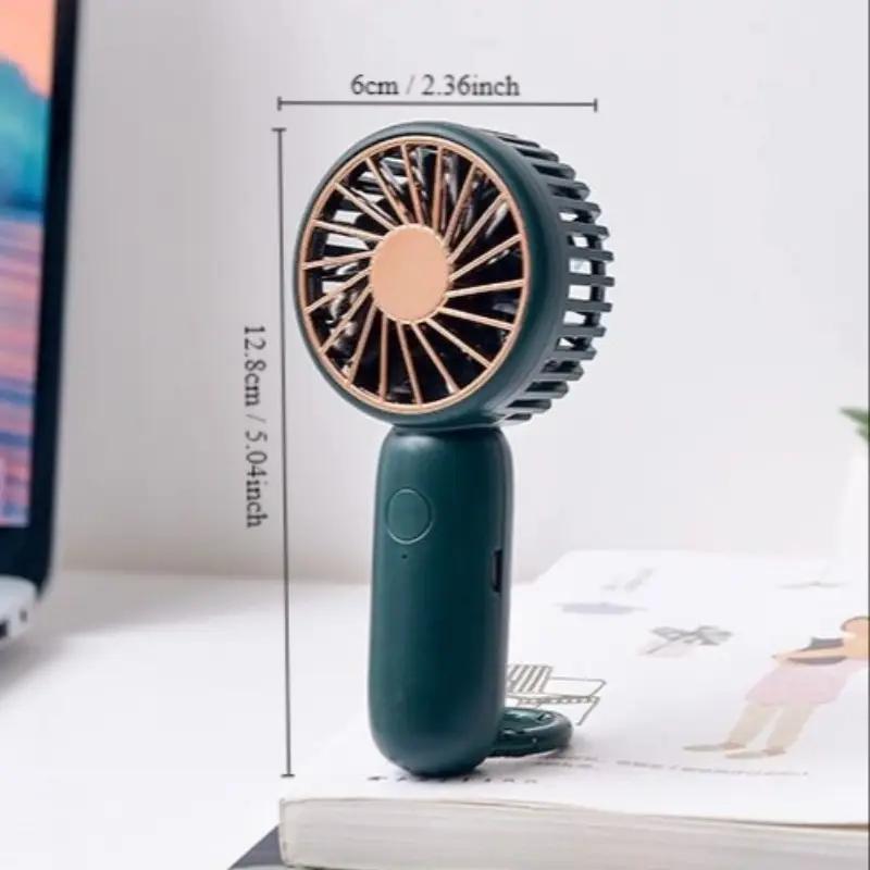 Portable Mini Handheld Fan for Music Festival, USB Rechargeable Mini Fan, Wide Application Summer Cooling Fan, Lightweight Small Fan for Outdoor Travel Camping Use