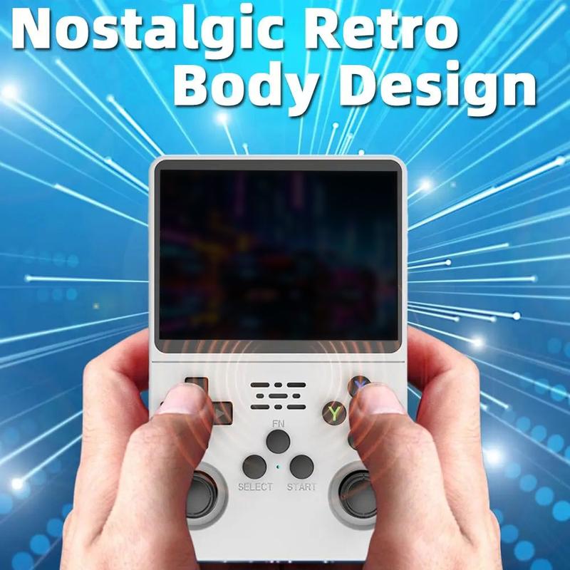 R36S Retro Video Handheld Game Console Linux System 3.5 in IPS Screen Built in 3000mAH Battery 32G+64G TF Card Preinstalled Gamess