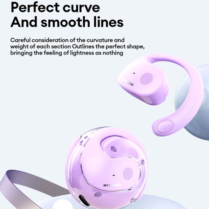 Ear Hook Design Wireless Earphone, Wireless Earbuds, Noise Cancelling Headphones, Earbuds Wireless, Wireless Earphone, Long Battery Life Earbuds for Mobile Phone PC, HiFi Sound Quality BT Earphone for Sports Gaming, Headphone, Summer Gift