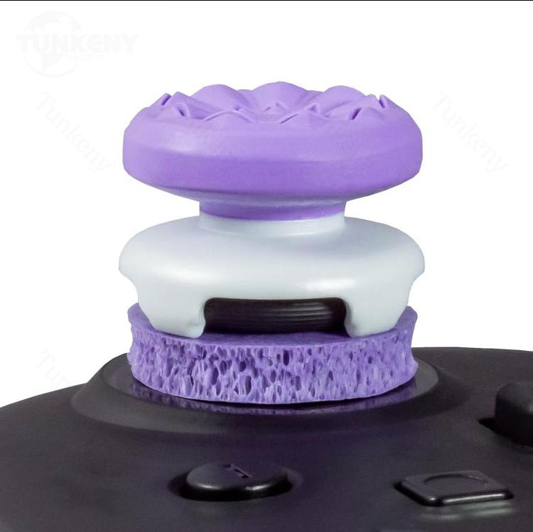 Professional Thumbsticks Purple for SWITCH and PlayStation 4 5 (SWITCH PS4 PS5 Xbox) | Thumbsticks | 1 High-Rise, 1 Mid-Rise |multicolor