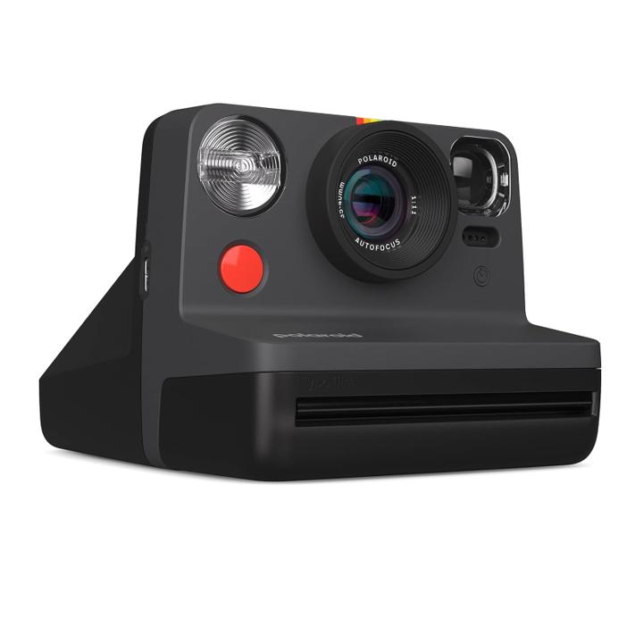 Polaroid Now 2nd Generation I-Type Instant Camera + Film Bundle - Now Black Camera + 16 Color Photos (6248) E165