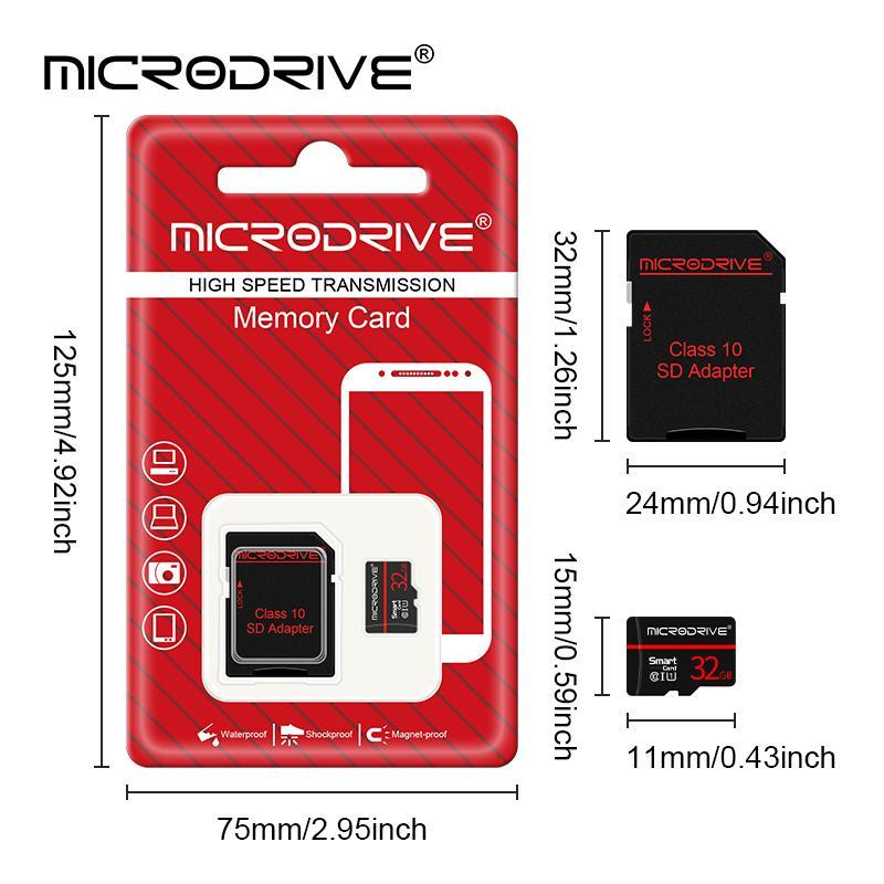 Micro TF SD Card, 1 Count Smart Card, Memory Card with SD Adapter, Camera Accessories for Smartphone, Camera, Laptop, Tablet