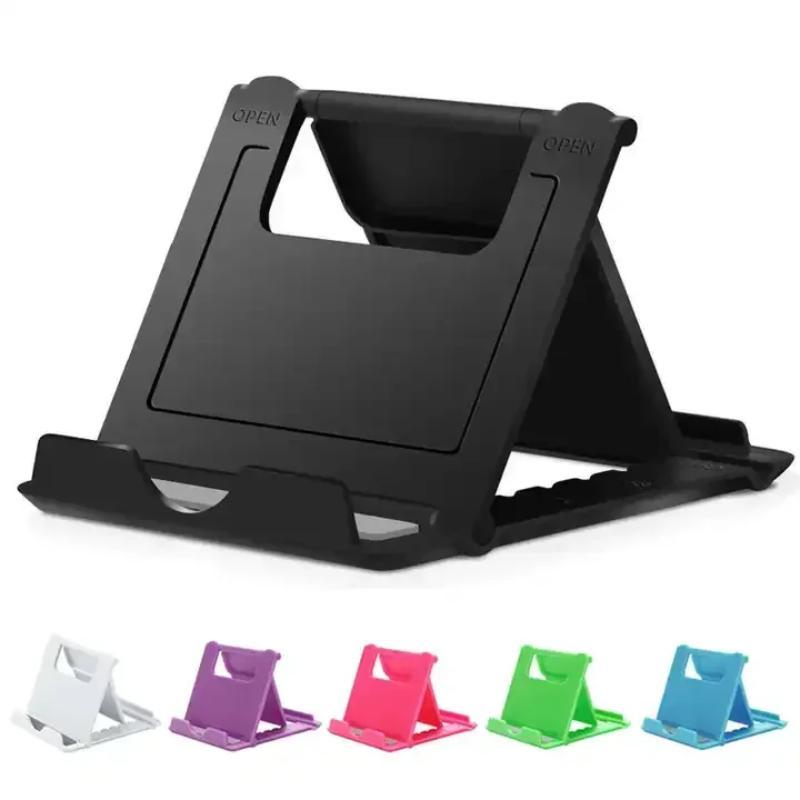 Foldable Tablet & Phone Holder, 1 Count Adjustable Desktop Tablet & Phone Stand, Lightweight Tablet & Phone Holder for Home Office