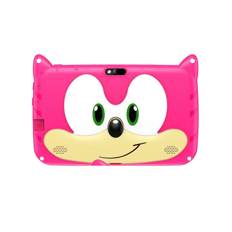 7 Inch Tablet, 1 Count Cute Cartoon Design Tablet with Protective Case, Rechargeable Android 7.0 Tablet with Camera, Kids Tablet for Learning, Gaming, Entertainment