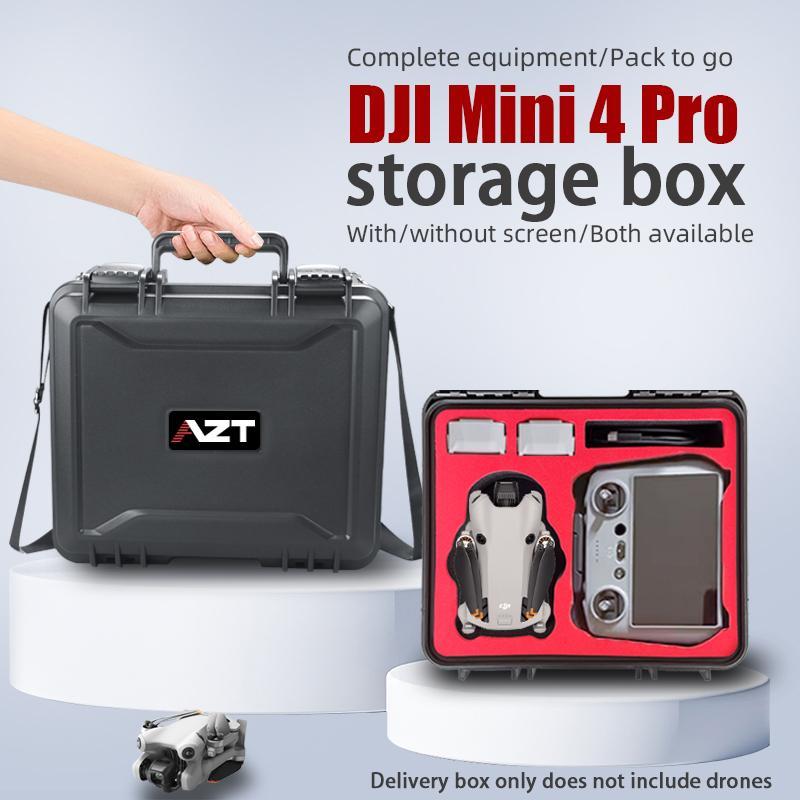 Waterproof Hard Case for DJI Mini 4 Pro, Carrying Case Compatible with RC 2 RC-N2, Essential DJI Mini 4 Pro Drone Accessories, Gifts for Boyfriend