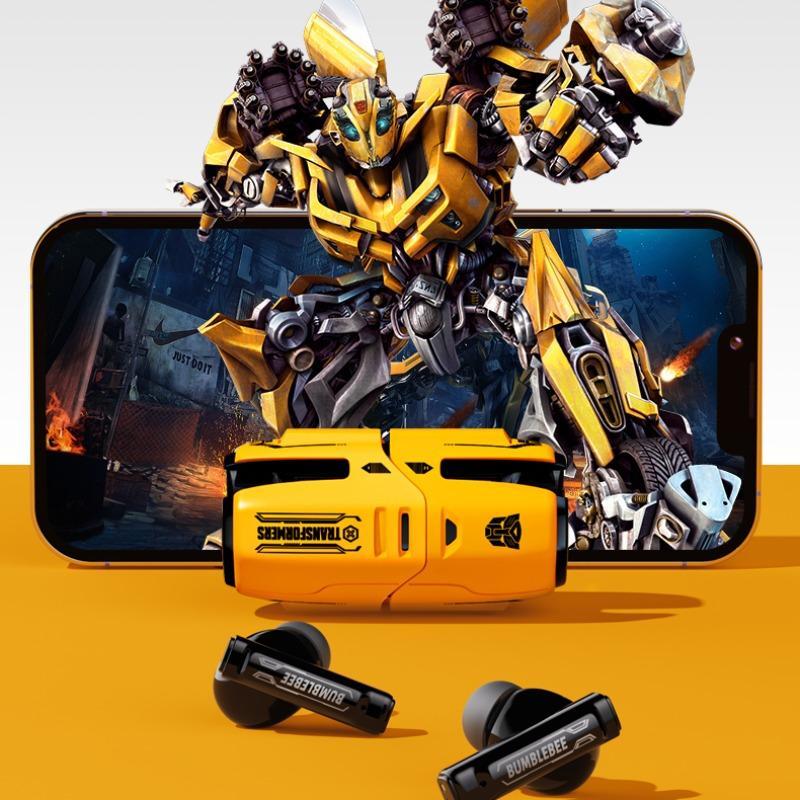 TRANSFORMERS Wireless in-ear Headphone, 1 Count Bluetooth-compatible 5.4 Earphone with LED Power Display Charging Case, Dual Mode Switching Earbuds for Gaming & Sports