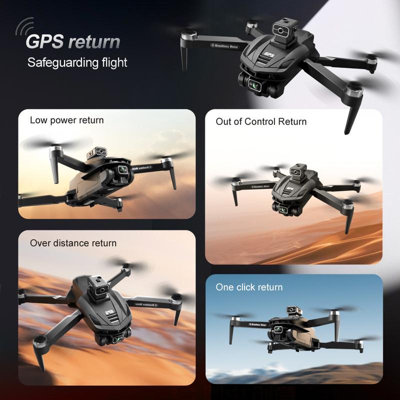 Brushless GPS 8K drone, 6-level wind resistance, Aerial Photography, obstacle avoidance, remote controller, phone app control,folding body Cameras control drone