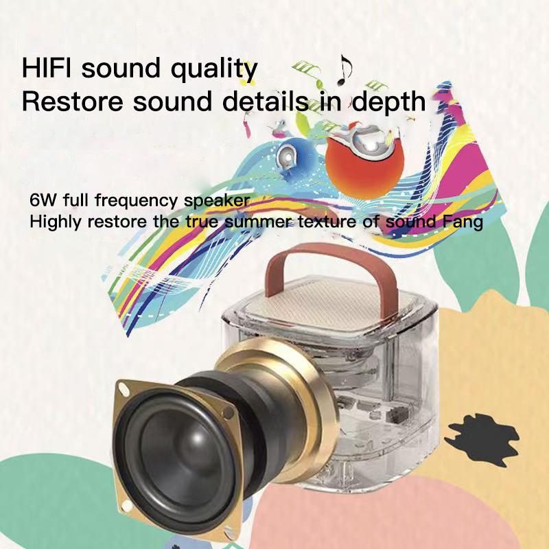 Portable Wireless Karaoke Speaker withMicrophone, HlFl Stereo Sound Subwoofers, KTVSpeaker Subwoofer with RGB Colorful LED Lights,Karaoke Machine Sound System for OutdoorSports Travel, Audio Device,Room Accessories