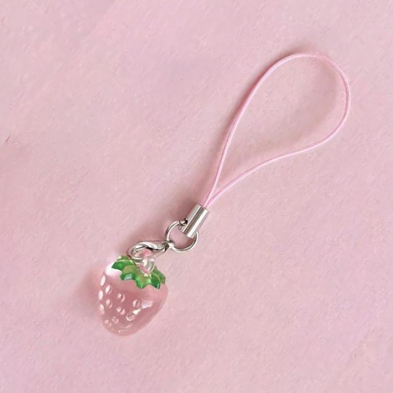 Cute Strawberry Design Phone Lanyard, Anti-lost Phone Strap, Phone Hanging Rope, Fashion Phone Accessories for Women & Girls