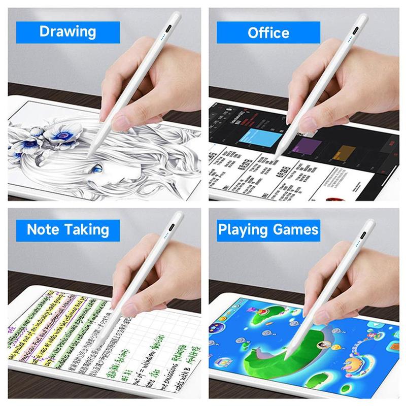 compatible with 2018-2024 IPAD series models (with palm rejection function, comes with two extra pen tips) (Please check the model before ordering. Compatible with iPad 2018 or later. This capacitive pen is not suitable for mobile phones) stylus