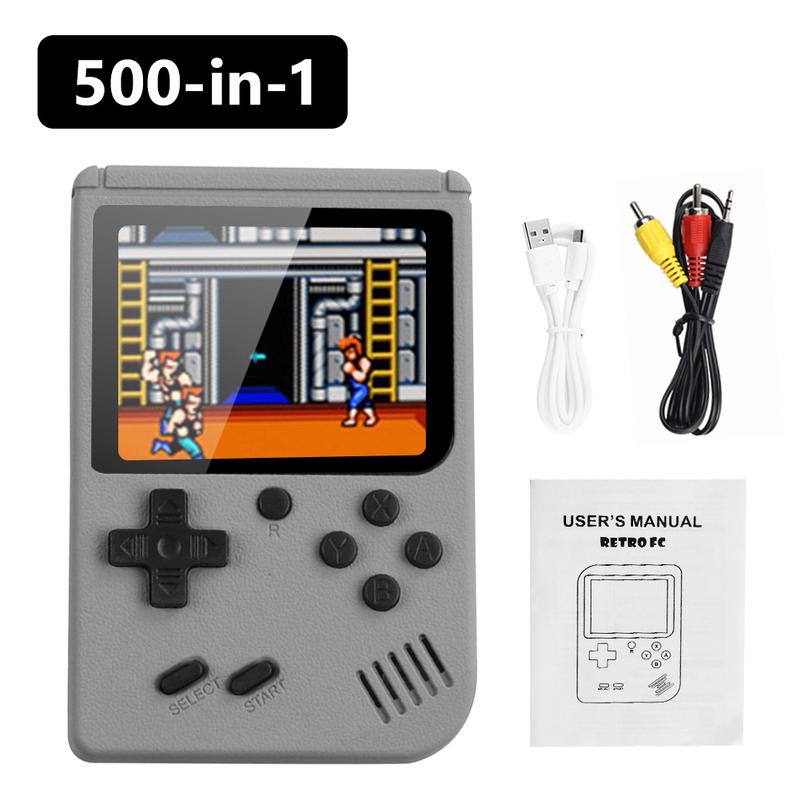 500 Games In One Portable Mini Electronic Video Game Player Kids Electronic Game Toy For Children Handheld Game Console