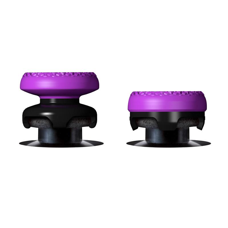 Professional Thumbsticks Purple for SWITCH and PlayStation 4 5 (SWITCH PS4 PS5 Xbox) | Thumbsticks | 1 High-Rise, 1 Mid-Rise |multicolor