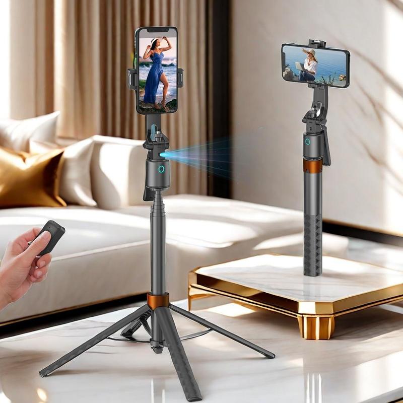 Selfie Stick with Smart Face Tracking Tripod, 360-Degree Rotatable Vlog Anti-shake Stabilizer, Phone Gimbal for Live Streaming, Vlogging, Photography, Tripod Stabilizer, Tech Gimbal, Selfie Stand