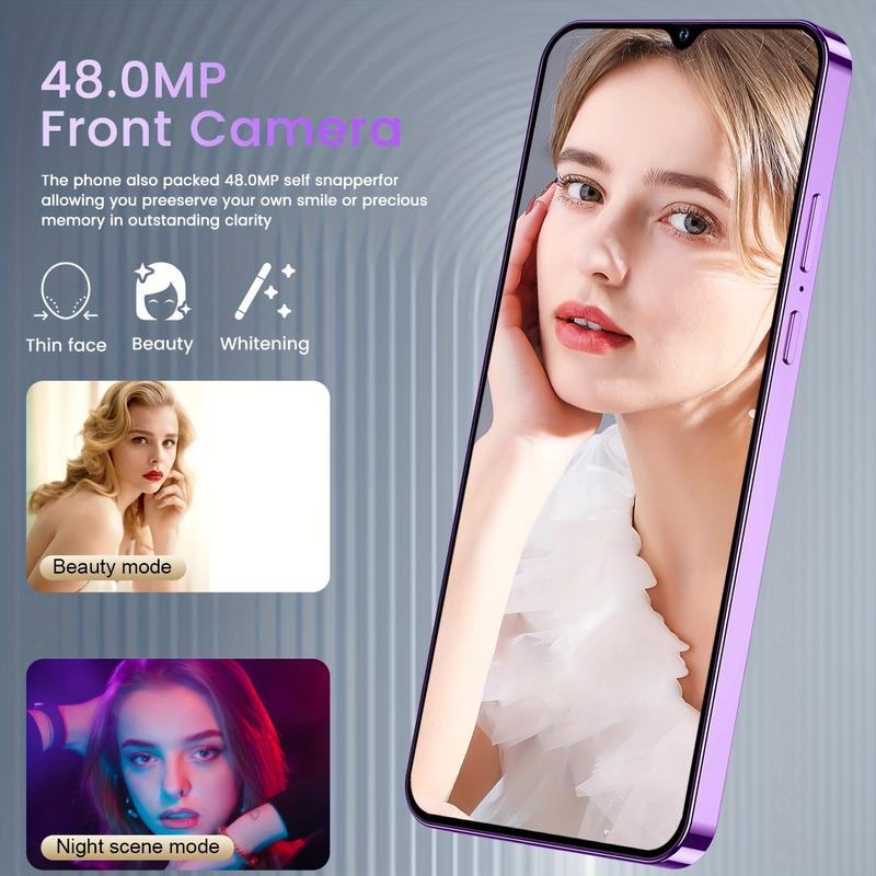 2025NEW2024NEWI15 Pro Max Unlocked Android Phone, 6GB+256GB Unlocked Phone, 6.82-inch HD Display Android 13 Smartphone, 6000mAh Battery 64MP Camera Facial Recognition, Dual SIM 5G Phone