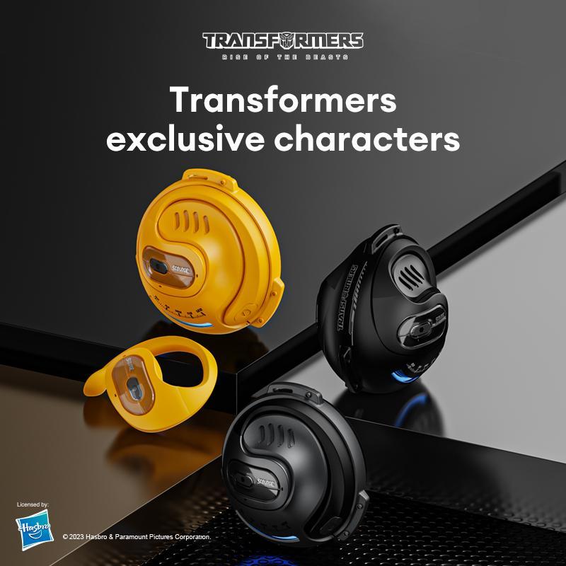 Transformers In-ear Design Wireless Audio Earphone, Low Latency Headphones with Hanging Ears, Gaming Earbuds for Men & Women, 360 Degree Surround Sound Bluetooth-compatible Headset for Outdoor Experience