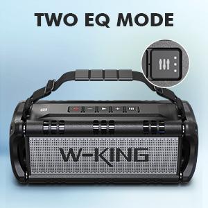 W-KING 50W RMS 70W Peak Bluetooth Speaker, Portable Speakers Bluetooth Wireless Loud, Outdoor Large Christmas Waterproof Bluetooth Speaker with Subwoofer DSP 40H EQ Stereo Pairing Power Bank TF AUX Hands-Free