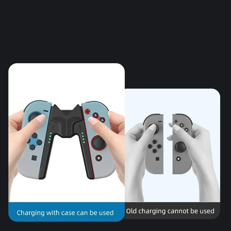 Aolion Charging Grip Bracket for Switch, Portable Compact Gaming Controller Grip Charging Station for Nintendo Switch, Controller Accessories, Game Console Accessories