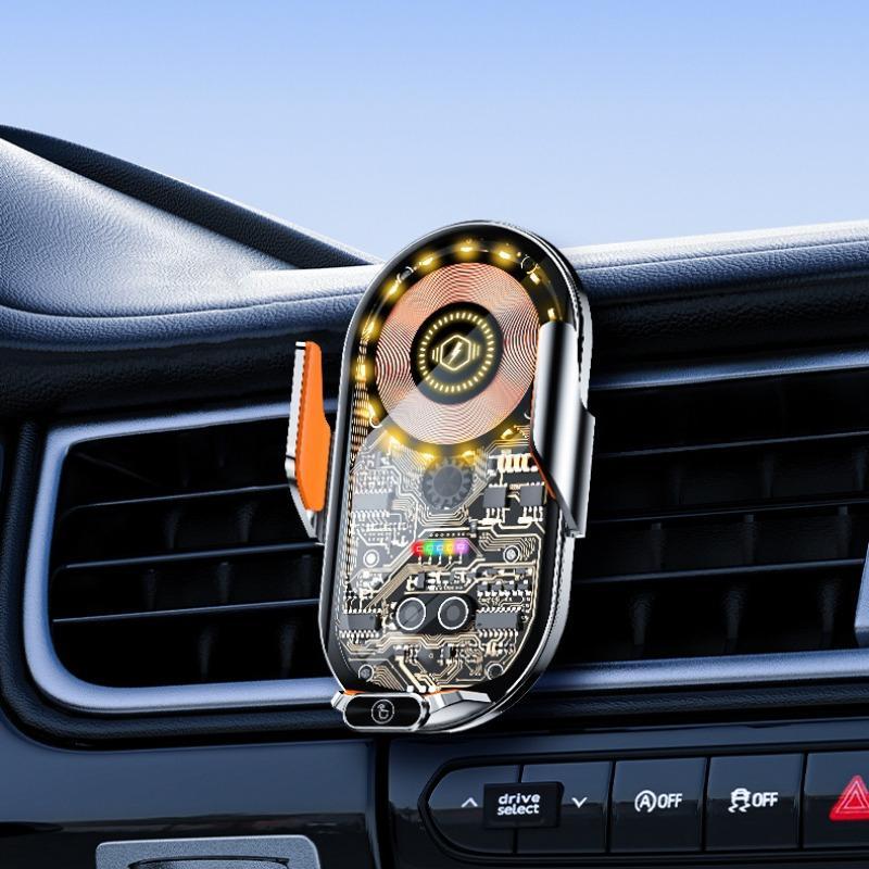 Car Air Outlet Magnetic Phone Holder, 15W Wireless Charger Phone Holder, Car Phone Accessories