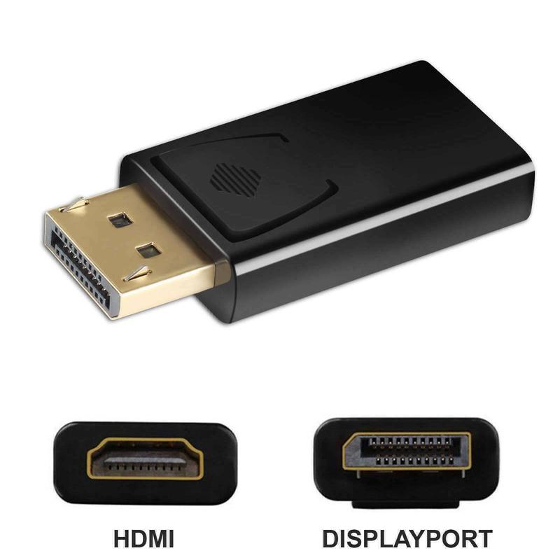 Simyoung Display Port to HDMI Displayport DP HDMI Cable Adapter Conventer Video cord HDTV PC Desktop Laptop