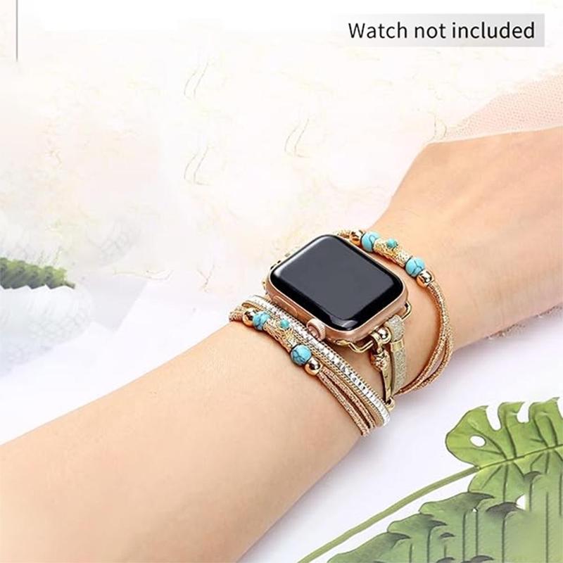 GIROUETTE Fashionable Watch Band for Women, Fashion Watch Band Compatible with Apple Watch Series 9 8 7 6 5 4 3 2, Smart Watch Accessories