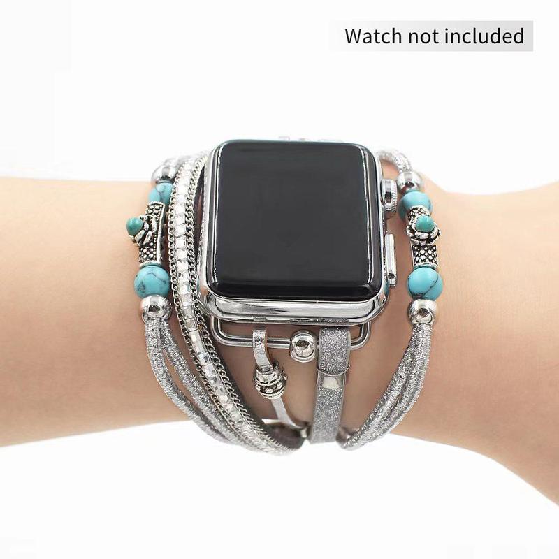 GIROUETTE Fashionable Watch Band for Women, Fashion Watch Band Compatible with Apple Watch Series 9 8 7 6 5 4 3 2, Smart Watch Accessories