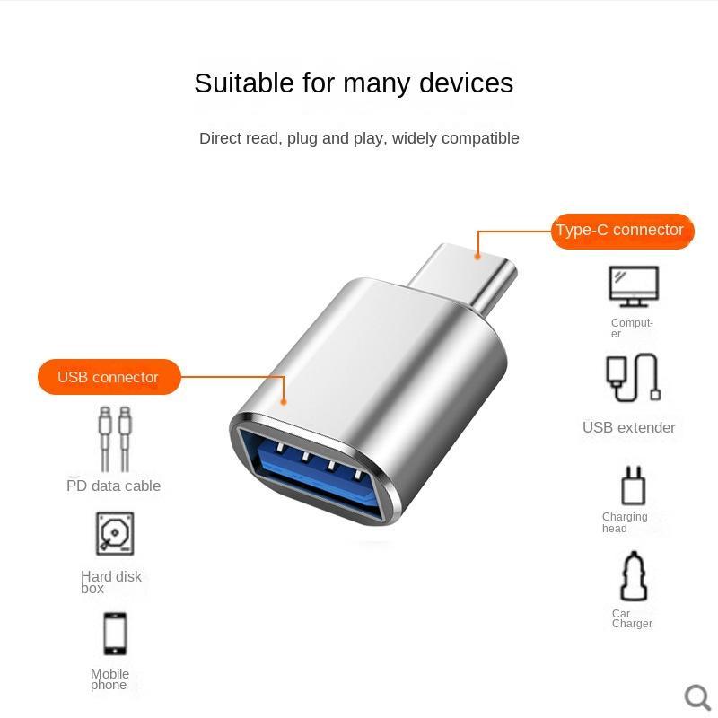 Music Festival Type C To USB OTG Adapter, 1 Count Data Transfer USB-C Connector Phone Supplies for Computer Tablet