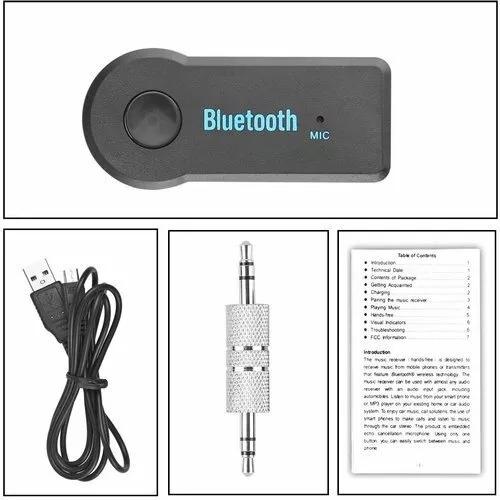 Wireless Bluetooth Receiver 3.5mm AUX Audio Stereo Music Home Car Adapter Kit