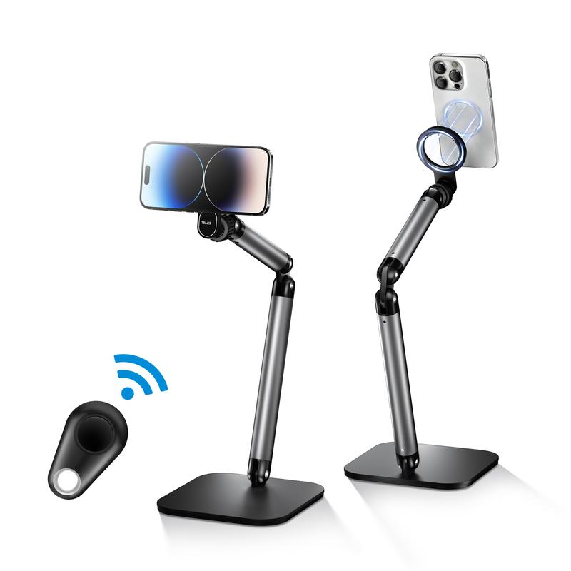 TELESIN Desktop Magnetic Phone Stand - Portable Holder for Office, Live Streaming, Drawing, Vlogging, Filming, and Hands-Free Viewing