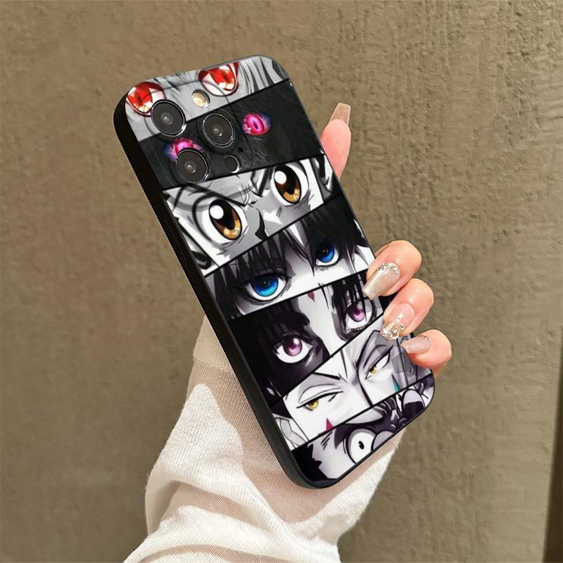 Fashion Anime Pattern Phone Case, Decorative Phone Protector Cover, Phone Accessories Compatible with iPhone 11 12 13 14 15 Pro Max