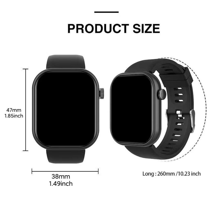 Smart Watch for Men & Women, Sports Watch with Wireless Call Dial, Incoming Call Alert & Rejection, Message Alert View, Multiple APP Alerts, Custom Wallpaper, Fashion Watch Compatible with iPhone Andriod