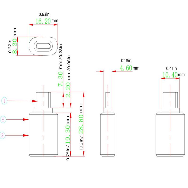 Music Festival Type C To USB OTG Adapter, 1 Count Data Transfer USB-C Connector Phone Supplies for Computer Tablet