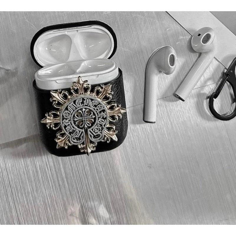 Airpods Case - Airpods 1 2 Pro airpods 3 Case - Chrome Hearts Leather