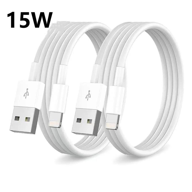 2pc 15W USB-A Fast Charging Data Cable, Fast Charging USB Data Cable, Portable Cable for iPhone iPad