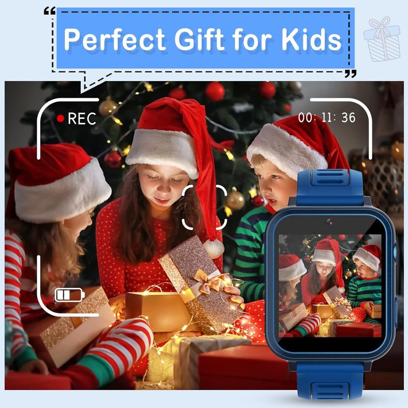 Phyulls Smart Watch for Kids with 24 Games Alarm Clock, Touchscreen, Calendaring Camera Music Player Time Display Video & Audio Recording, Toys for 3-12 Years Old Boys