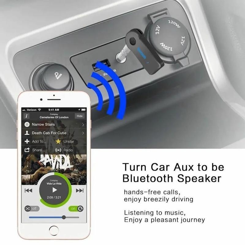 Wireless Bluetooth Receiver 3.5mm AUX Audio Stereo Music Home Car Adapter Kit