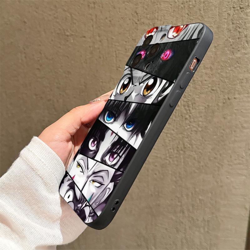 Fashion Anime Pattern Phone Case, Decorative Phone Protector Cover, Phone Accessories Compatible with iPhone 11 12 13 14 15 Pro Max