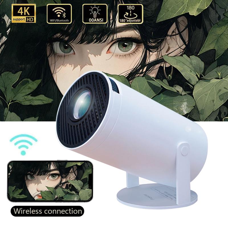 Projector portable mobile bedroom home theater home HD intelligent projector Wired WiFi Audio Bluetooth