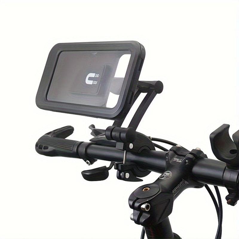 Bicycle Phone Holder, Adjustable 360° Rotatable Universal Bicycle Phone Holder with Waterproof Case, Rain-proof Holder for Bicycle Handlebar