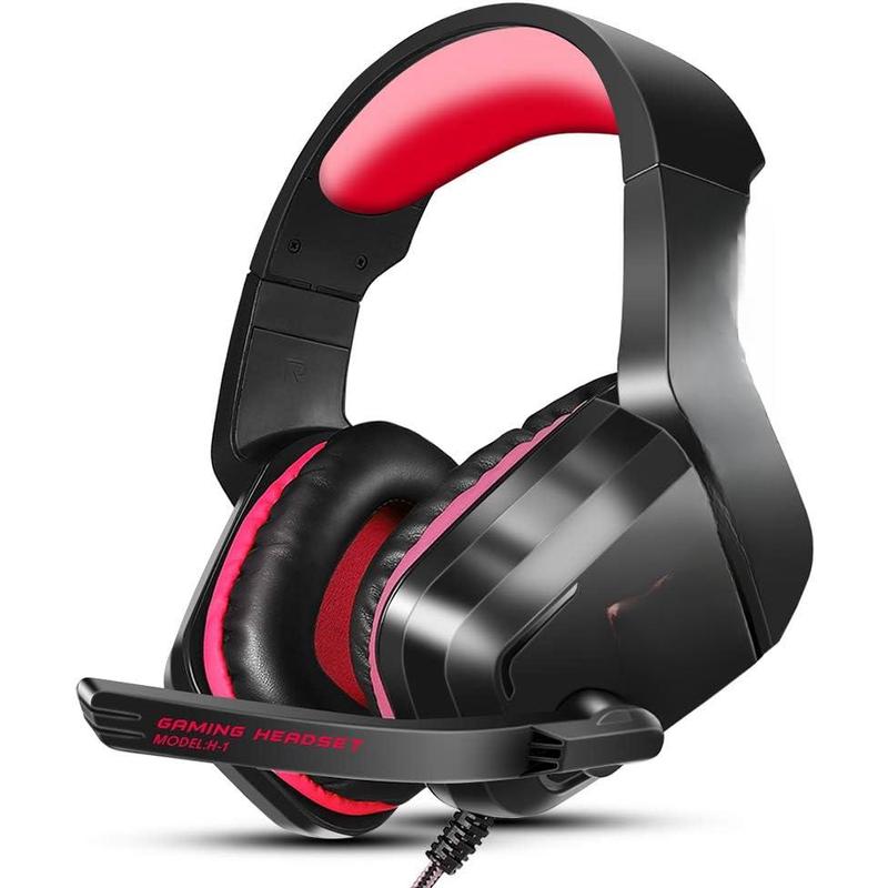 Gaming Headset 3.5MM PS4 Stereo Headset Over Ear Headphones with Noise-Cancelling Mic, Bass Surround Audio Cable