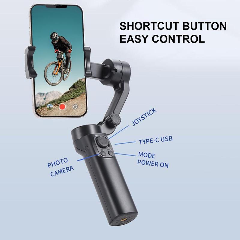 3-axis Gimbal Stabilizer, 1 Count Anti Shaking Handheld Pan Tilt Stabilizer, Automatic Balance Phone Holder for Vlog, Sports, Travel, Live Streaming & Party, Stocking Fillers Gift