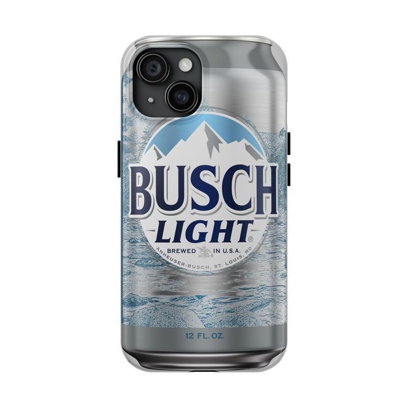 Busch Light Tough Phone Case, Lager Domestic Case, iPhone 16 15 14 13 12 11 Pro Max 8 Plus X, Durable Accessories