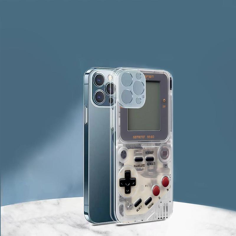 Creative Game Console Design Clear Phone Case, Decorative Phone Protector Cover, Phone Accessories for iPhone 15 14 13 12 Galaxy A15 A25 A35 S24ultra